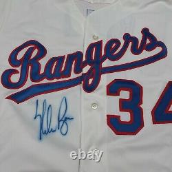 100% Authentic Ryan Nolan Rawlings 1990 Rangers Autographed Pro Cut Game Jersey
