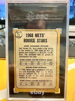 1968 Topps #177 Nolan Ryan Jerry Koosman Rookie Card SGC 5.5 EX+ Mets RC