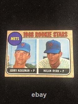 1968 Topps Nolan Ryan ROOKIE RC #177? Mets Original Card 9