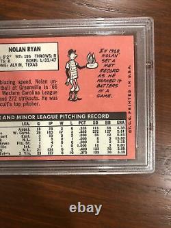 1969 Topps Nolan Ryan PSA 6 2nd Year First Solo Card #533 Ex Mint Stunning Card