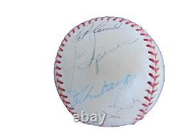 1978 Yankees/Texas Rangers Hall Of Famers & Stars Signed (X12+) Baseball COA