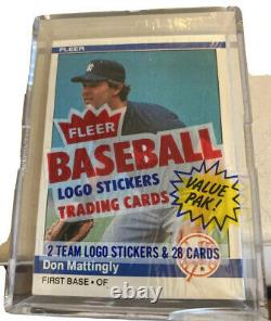 1984 Fleer Cello Pack Unopened With DON MATTINGLY Rookie On Top New York Yankees