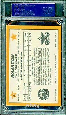 1986 Donruss Nolan Ryan PSA 10 Gem Mint POP 9 RARE All-Stars Houston Astros #21