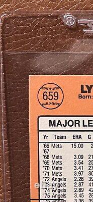 1990 Donruss #659 Nolan Ryan MLB Texas Rangers 5k K's ERROR! HOF MINT MT! RARE