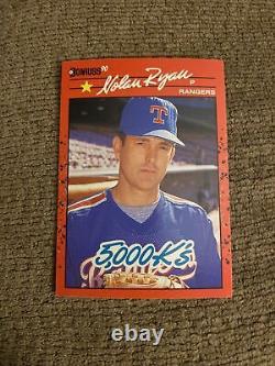 1990 Donruss #659 Nolan Ryan Texas Rangers 5000 K's Mint