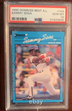 1990 Donruss Baseball's Best Sammy Sosa BLUE Rookie PSA 10? GEM MINT? POP 37