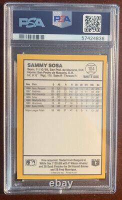 1990 Donruss Baseball's Best Sammy Sosa BLUE Rookie PSA 10? GEM MINT? POP 37