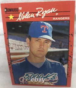 1990 Donruss Nolan Ryan 5000K Error Wrong Back & White Circles Texas Rangers 665