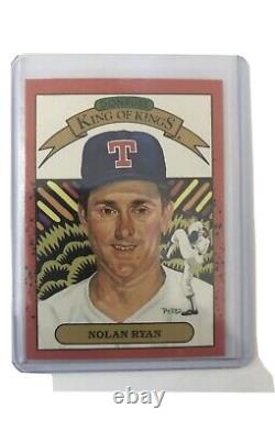 1990 Donruss Nolan Ryan Diamond King of Kings Rare Error Card Number Missing