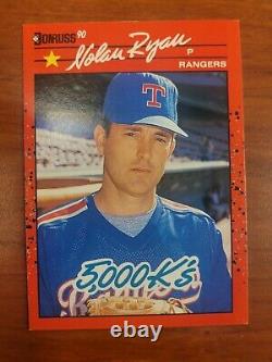 1990 Donruss Nolan Ryan Texas Rangers #659 Baseball Card Correct Back 10-MT