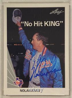 1990 Leaf NOLAN RYAN Signed Autographed Baseball Card #265 PSADNA Texas Rangers