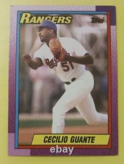 1990 Topps Baseball #532 Error Card Cecilio Guante Texas Rangers Official MLB