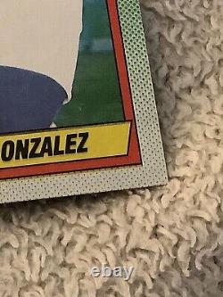 1990 Topps Juan Gonzalez, Texas Rangers #331 ERROR Card! 14 errors RARE