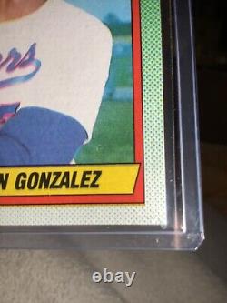 1990 Topps Juan Gonzalez, Texas Rangers #331 ERROR Card! 14 errors RARE