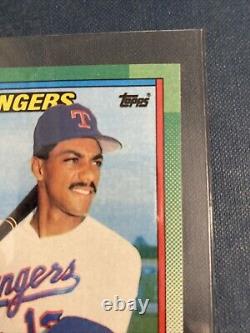 1990 Topps Juan Gonzalez, Texas Rangers #331 ERROR Card! Multiple errors RARE
