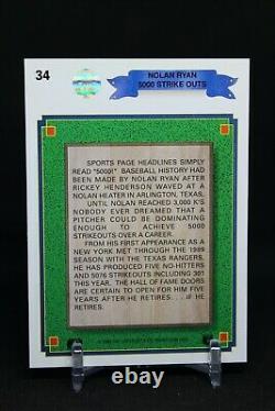 1990 Upper Deck Nolan Ryan Texas Rangers #34 Baseball Card