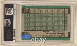 1991 Bowman NOLAN RYAN Signed Baseball Card PSA/DNA #280 Auto Grade 10 withHOF 99