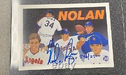 1991 Nolan Ryan Upper Deck Baseball Heroes #18 MINT 546/2500 HOF Astros AUTO