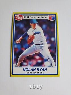 1991 Post Collector Series Nolan Ryan EXTREMELY RARE MISPRINT ERROR CARD #17