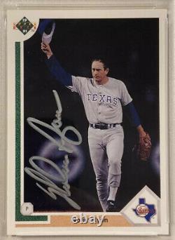 1991 Upper Deck NOLAN RYAN Signed Autographed Baseball Card #345 PSADNA Rangers