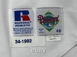 1992 Russell Nolan Ryan Texas Rangers Signed Autograph Pro Cut Game Jersey vtg
