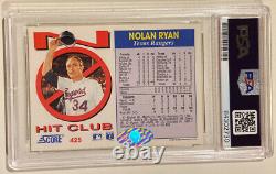 1992 Score NOLAN RYAN Signed Autographed Baseball Card #425 PSADNA Texas Rangers