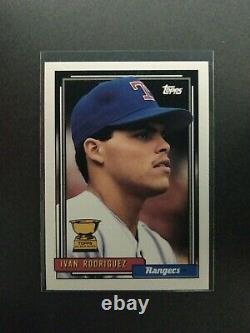 1992 Topps Ivan Rodriguez Texas Rangers #78 ROOKIE Baseball Card