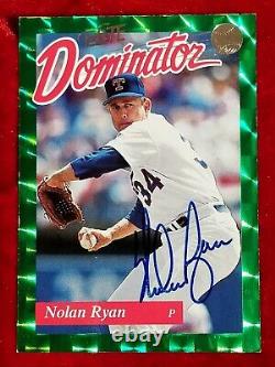 1993 Donruss Elite NOLAN RYAN Signed Insert Card hof 90s Texas Rangers Team