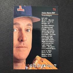 1993 Leaf Studio Nolan Ryan #71 Texas Rangers Base Set Card Missing Logo Error
