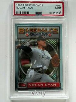 1993 Topps Finest #107 Nolan Ryan Rangers Psa 9