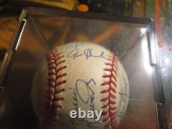 1994 Texas Rangers Signed Autographed Team Baseball Ooak Gonzalez Pudge Rodrigue