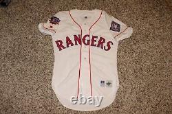 1997 Wetteland Texas Rangers JERSEY Russell AUTHENTIC 40 Jackie Robinson patch