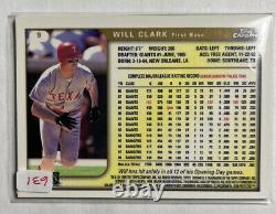 1999 Topps Chrome Texas Rangers Baseball Card #9 Will Clark
