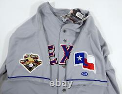 2001 Texas Rangers Alex Rodriguez #3 Authentic Grey Jersey 100 P Rawlings NWT 48