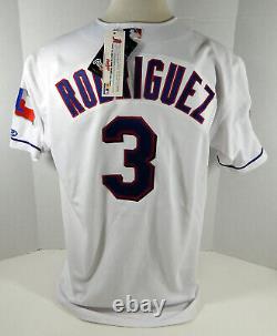 2001 Texas Rangers Alex Rodriguez #3 Authentic White Jersey 100 P Rawling NWT 48