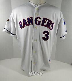 2001 Texas Rangers Alex Rodriguez #3 Authentic White Jersey 100 P Rawling NWT 48