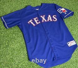 2002 Alex Rodriguez Texas Rangers Rawlings Road Alternate Authentic Jersey 48