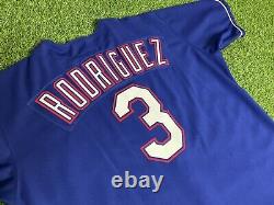 2002 Alex Rodriguez Texas Rangers Rawlings Road Alternate Authentic Jersey 48