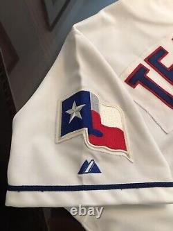 2003 Autographed Mark Teixeira Authentic On-Field Texas Rangers Jersey 48 (0062)