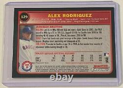 2003 Bowman Chrome XFractor Alex Rodriguez #129? MLB Texas Rangers Baseball