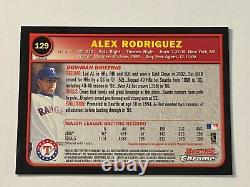 2003 Bowman Chrome XFractor Alex Rodriguez #129? MLB Texas Rangers Baseball