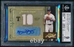2004 Prime Cuts II MICHAEL YOUNG Material Number Jersey Auto /10 Rangers BGS 9