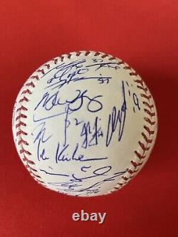 2011 Texas Rangers Team Signed Baseball Full Beckett Loa