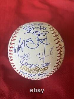 2011 Texas Rangers Team Signed Baseball Full Beckett Loa