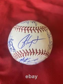 2011 Texas Rangers Team Signed Baseball Full Beckett Loa