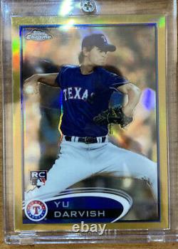 2012 Topps Chrome YU DARVISH Rookie RC GOLD Refractor #d 12/50 MINT&CENTER