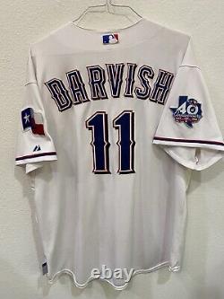 2012 Yu Darvish Texas Rangers Authentic On-Field Game Cut Majestic Jersey Sz 52