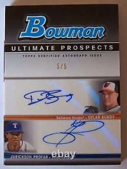 2013 Bowman Baseball Ultimate Prospects Rookie 25-autograph Book 5/5 Rc Buxton