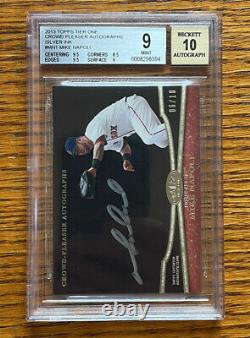 2013 Topps Tier One Mike Napoli Crowd Pleaser Autograph /10 Boston Red Sox