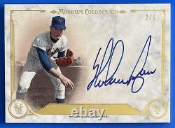 2014 Topps Museum Collection Nolan Ryan Gold Autograph #d /5, On Card Auto, Mets